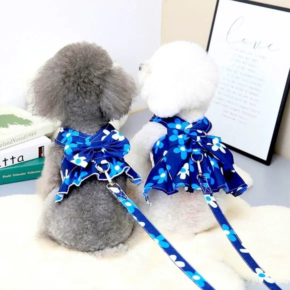 💕Host Pick💕Matching  Vest Harness With Leash set NEW Size XL 6-8 Kilos - Picture 2 of 4